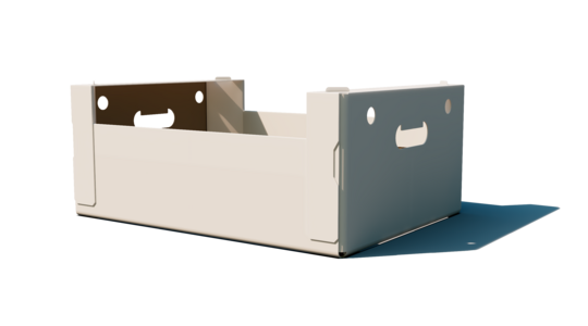 Machine-erected trays
